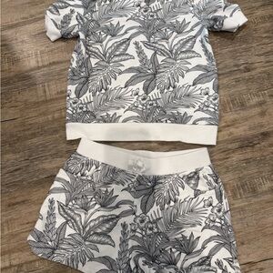 Girls Janie and Jack tropical matching set (size 12)